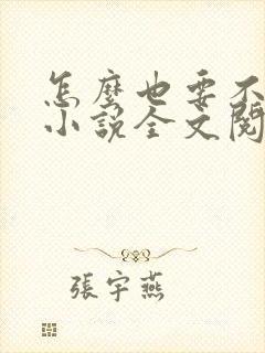 怎么也要不够她小说全文阅读