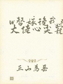 w替嫁后我成了大佬心尖宠》