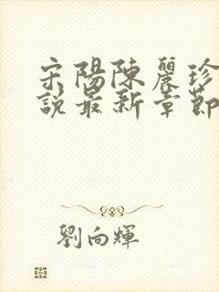 宋阳陈丽珍的小说最新章节免费阅读无弹窗