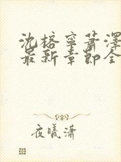 沈榕宁萧泽小说最新章节全文阅读