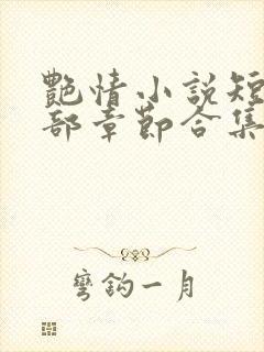 艳情小说短篇全部章节合集免费阅读封面