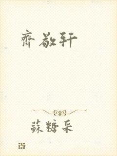 齐敬轩封面