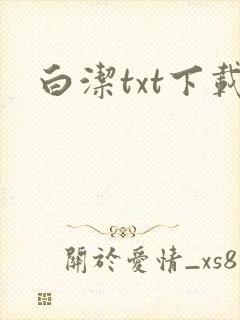 白洁txt下载封面