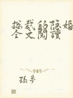 总裁的隐婚罪妻全文阅读封面