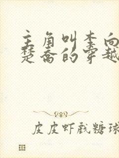 主角叫李向南林楚乔的穿越小说