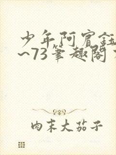 少年阿宾钰慧1~73笔趣阁有声