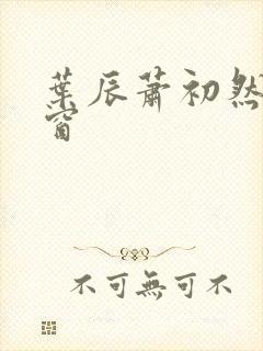 叶辰萧初然无弹窗