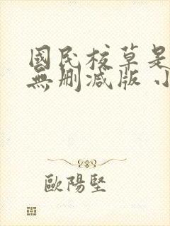 国民校草是女生无删减版 小说
