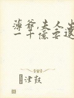 薄爷,夫人出价一千亿要退婚封面
