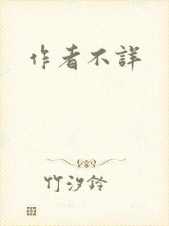 作者不详封面