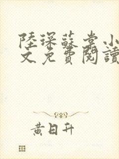 陆琛苏棠小说全文免费阅读
