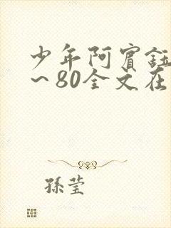 少年阿宾钰慧1～80全文在线阅读