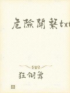 危险关系txt封面