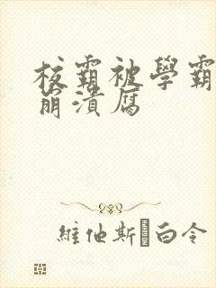 校霸被学霸玩到崩溃腐