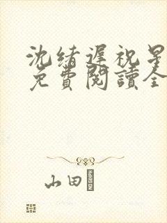 沈绪迟祝星小说免费阅读全文无弹窗