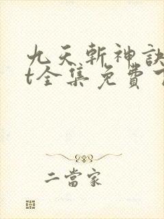 九天斩神诀txt全集免费下载