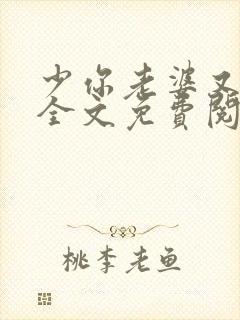 少你老婆又跑了全文免费阅读