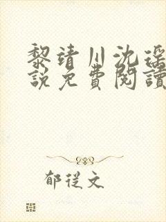 黎靖川沈瑶初小说免费阅读最新章节