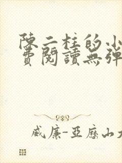 陈二柱的小说免费阅读无弹窗封面