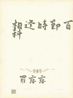 相逢时节百度百科封面