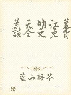 叶天明江暮婉小说全文免费阅读