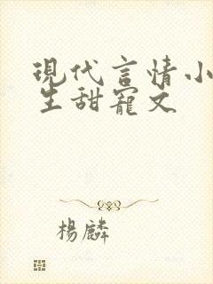 现代言情小说重生甜宠文