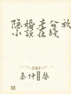 隐婚老公放肆宠小说在线封面