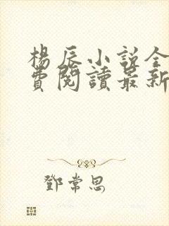 杨辰小说全文免费阅读最新章节
