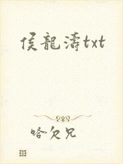 侯龙涛txt封面