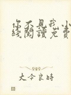 你不见我小说在线阅读免费