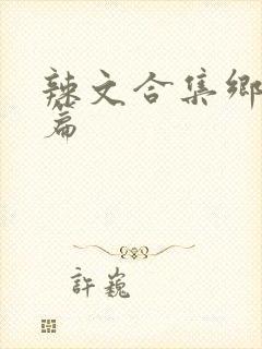 辣文合集乡村短篇