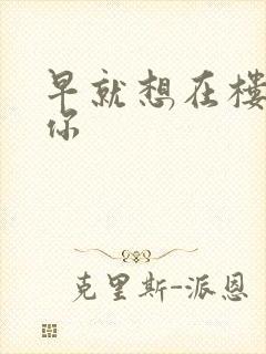 早就想在楼梯要你