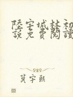 陆宇城林初韵小说免费阅读最新章节封面