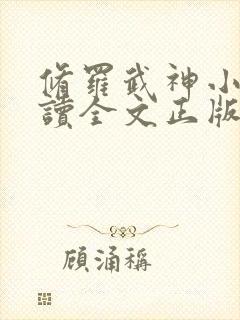 修罗武神小说阅读全文正版封面