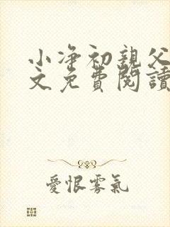 小净初亲父女全文免费阅读封面