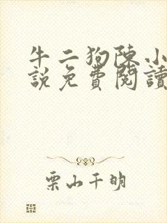牛二狗陈小燕小说免费阅读无弹窗封面