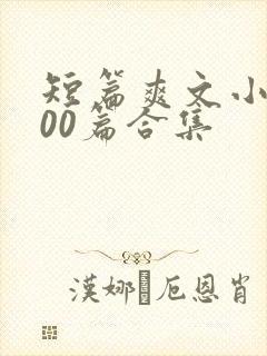 短篇爽文小说500篇合集封面