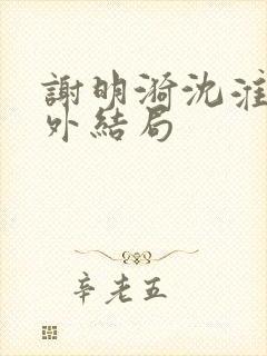 谢明漪沈淮舟番外结局