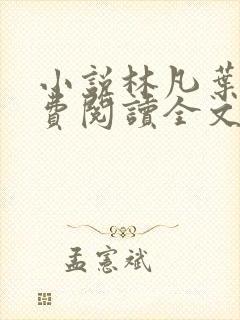 小说林凡叶惜免费阅读全文最新封面