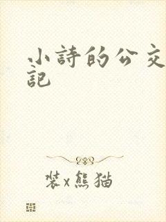 小诗的公交车日记