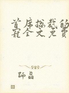 首席总裁的甜私宠全文免费阅读