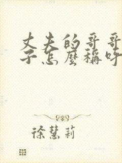 丈夫的哥哥的儿子怎么称呼