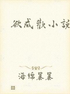 欲成欢小说封面
