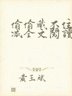 偷偷藏不住无删减全文阅读免费