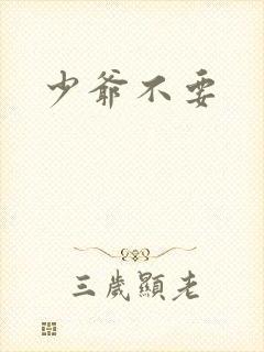 少爷不要