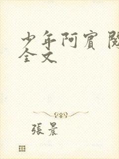 少年阿宾 阅读全文