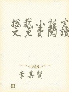 总裁小说完结全文免费阅读全文