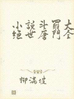 小说斗罗大陆2绝世唐门全文封面