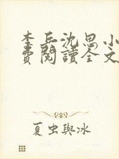 李兵沈思小说免费阅读全文封面