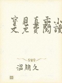 宝贝真乖小说全文免费阅读